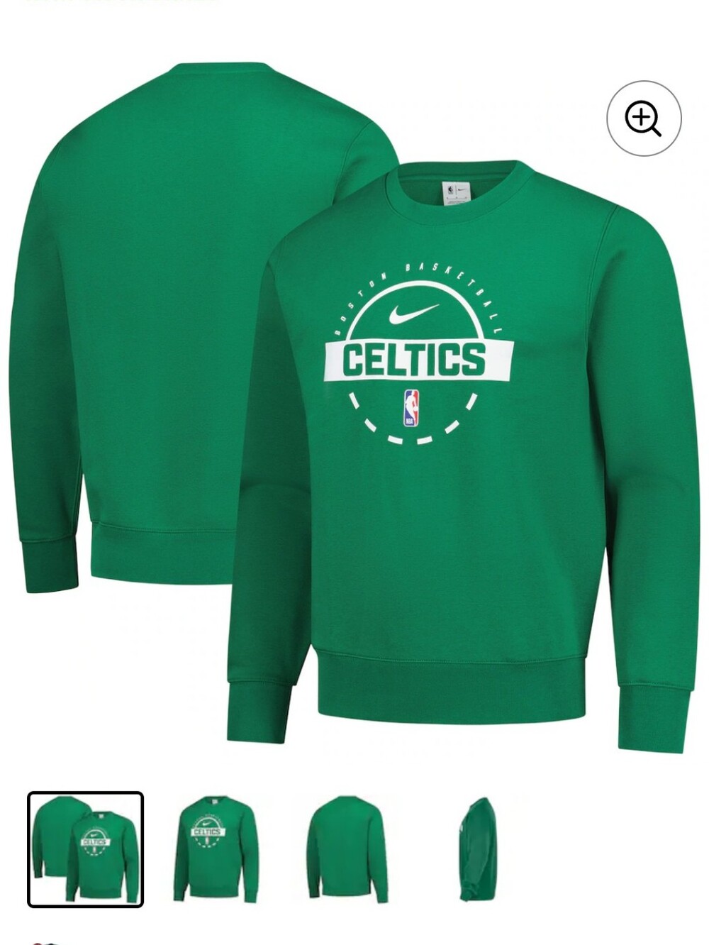 Men's Boston Celtics Nike Kelly Green 2025/26 Authentic Practice Club Sweatshirt